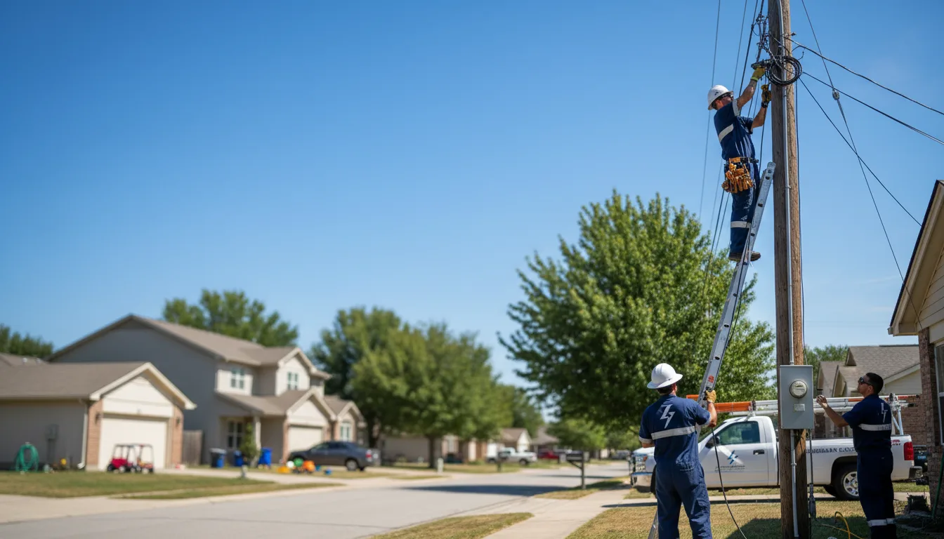Residential electrician providing installation services in Omer, MI